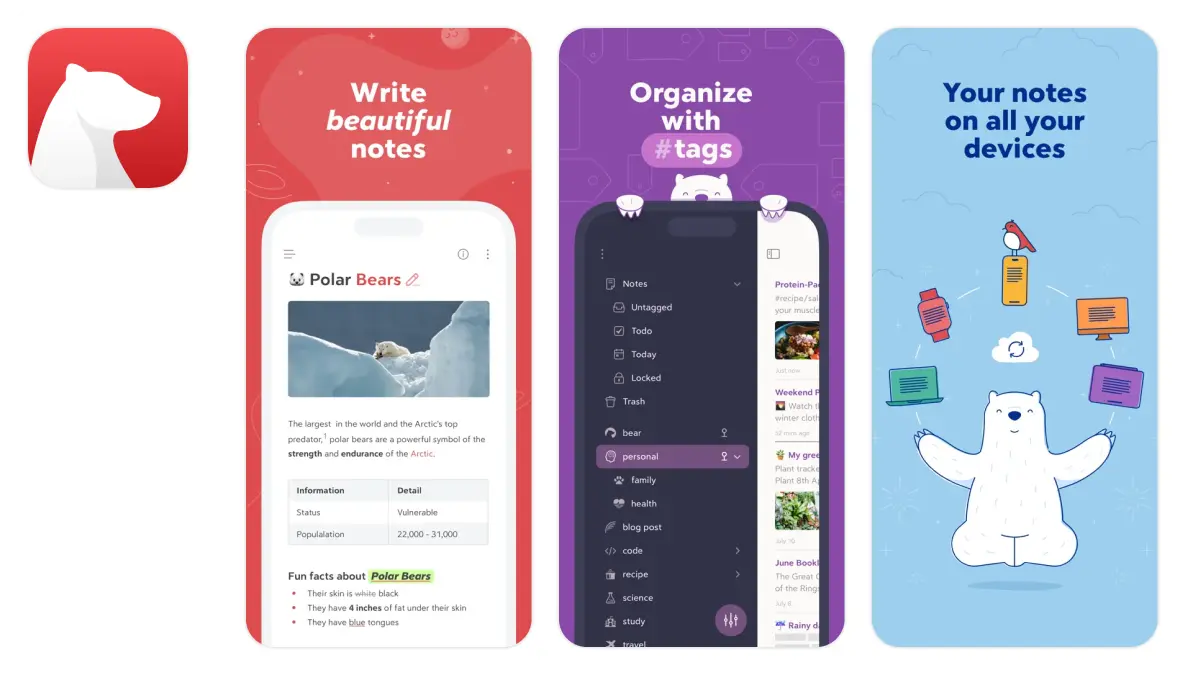 Bear Notes App