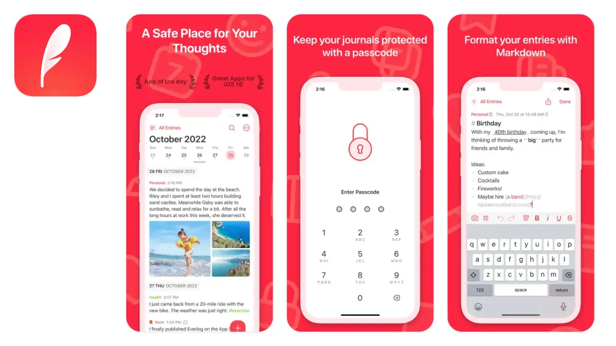 Everlog Journal App
