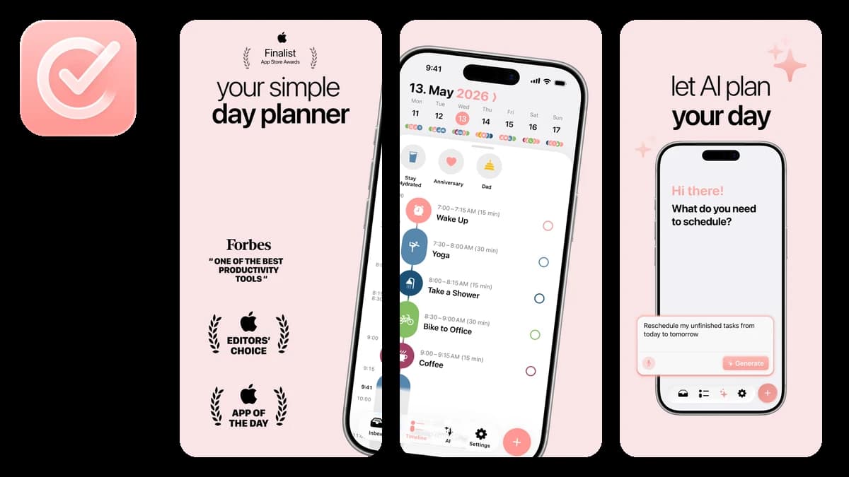 Structured Day Planner App