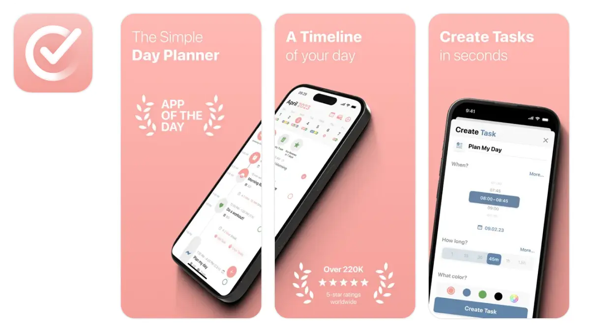 Structured Day Planner App