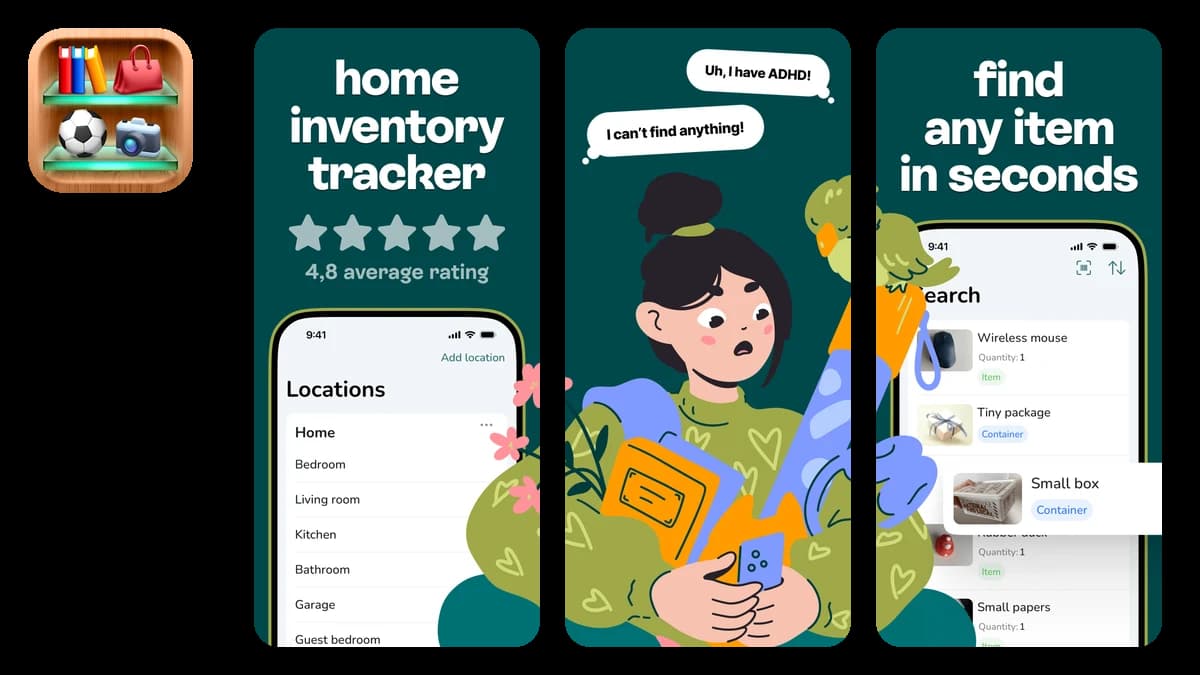 Itemlist, one of the best moving apps for tracking what is in every box