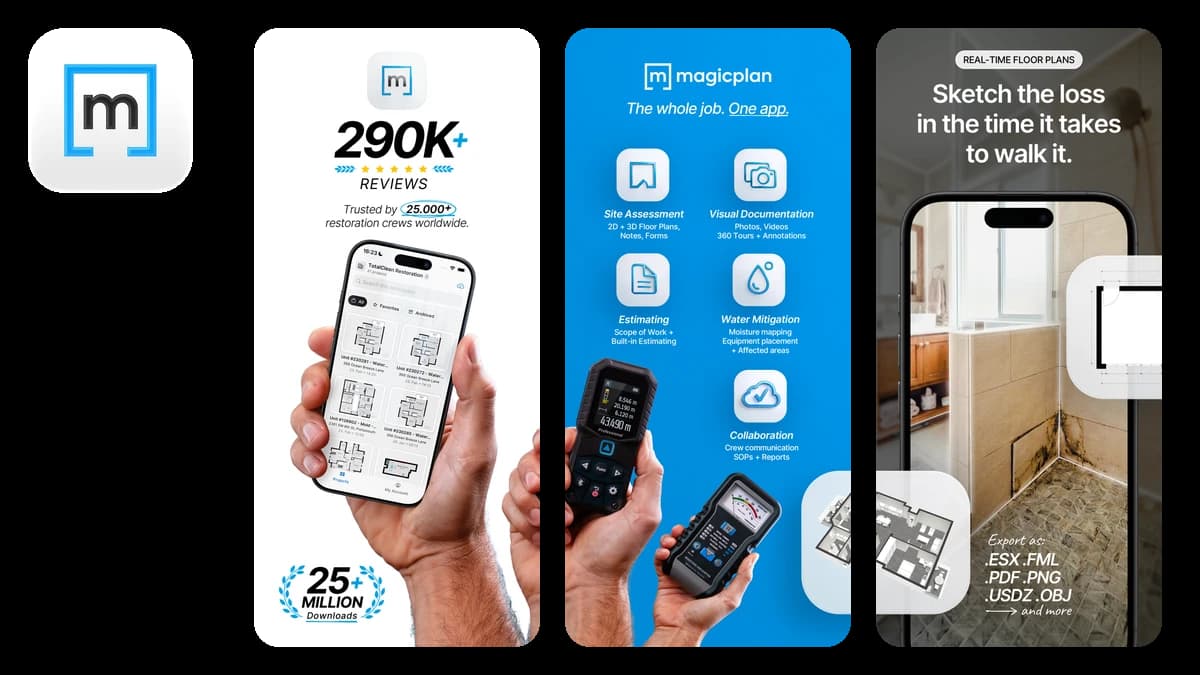 magicplan floor plan scanning app screenshots