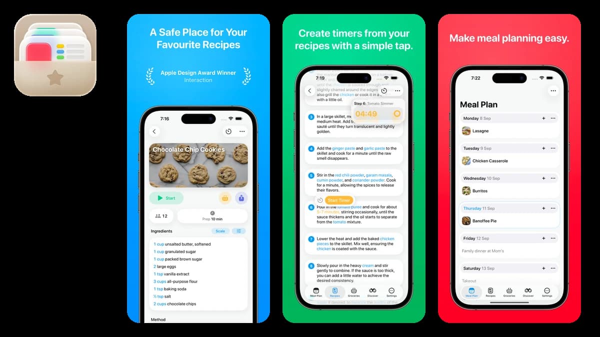 Crouton recipe organizer and meal planner app