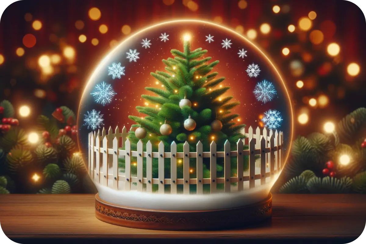 Christmas tree with a Barrier