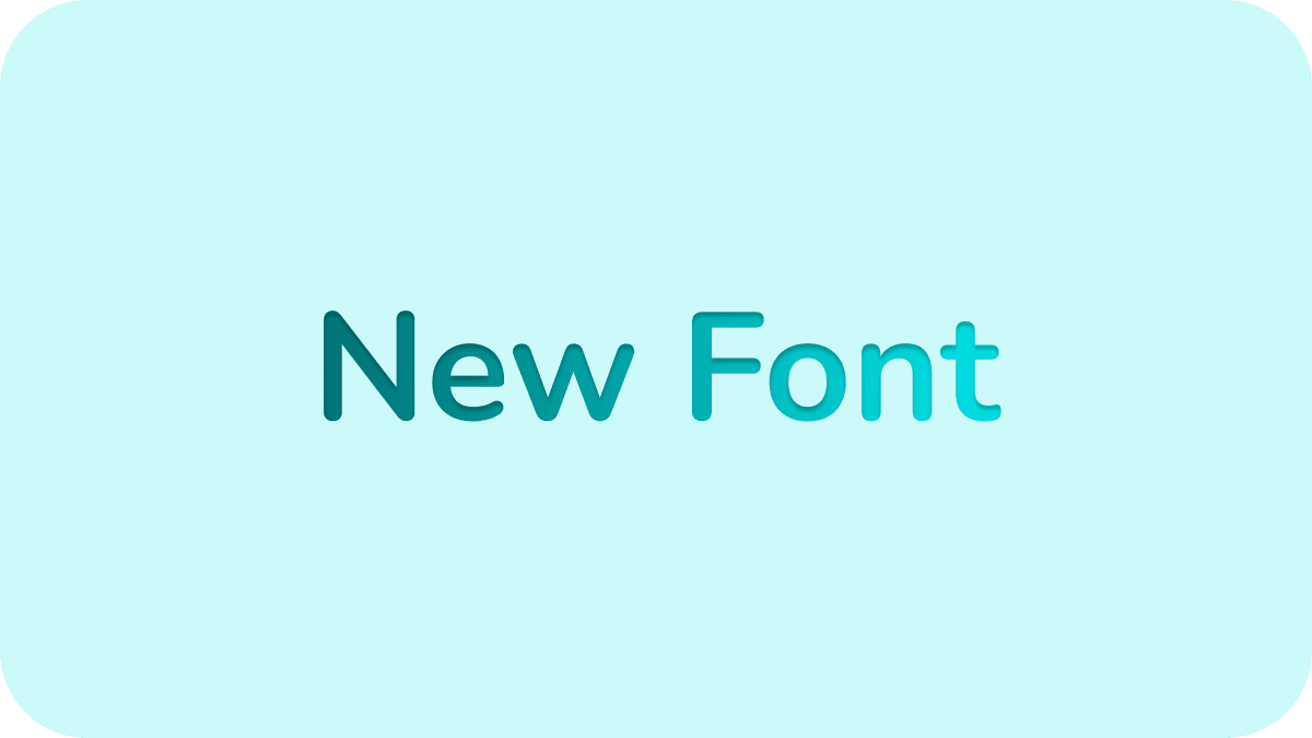 New Itemlist font