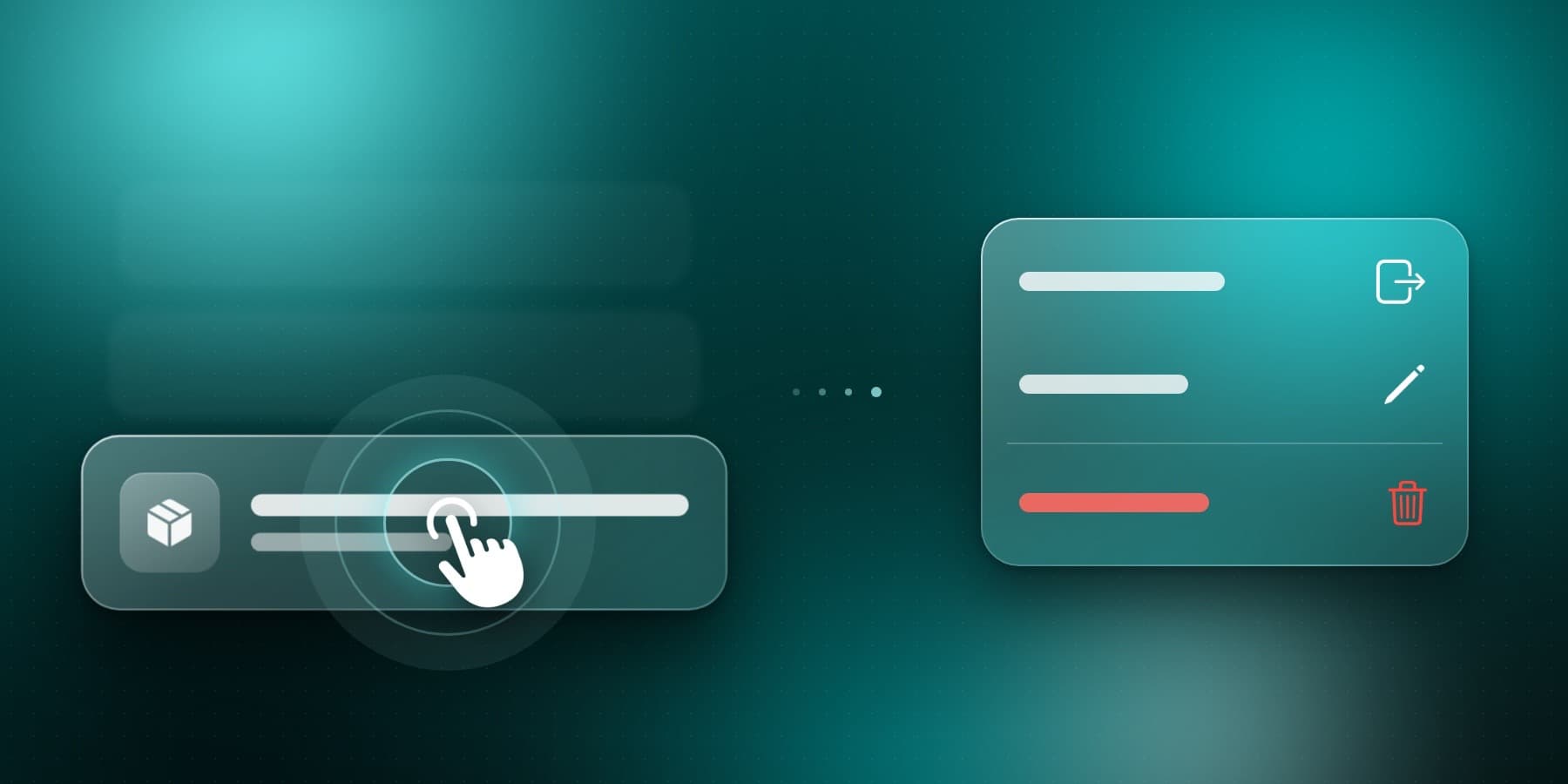 Quick actions with long press in Itemlist