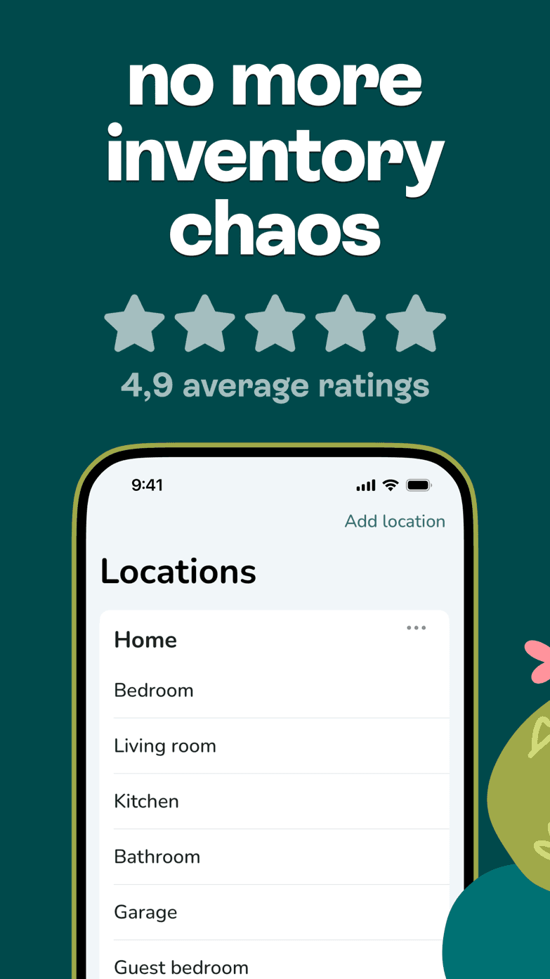Itemlist app screen